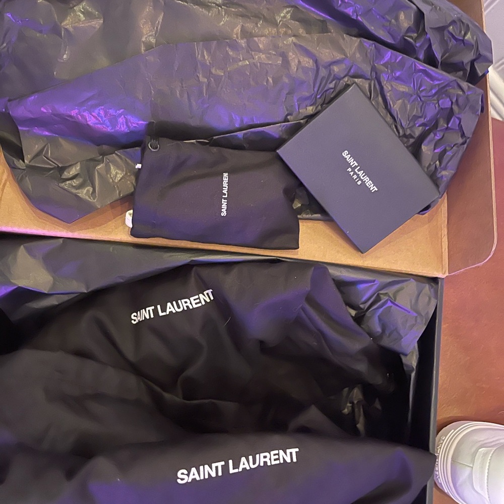 Saint Laurent Andy white sneakers 37.5 - Picture 7 of 11